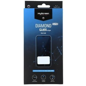 MS Diamond Glass Edge Lite FG Sam A54 A546 musta Full Glue