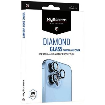 MS Diamond Glass -kameran linssisuoja iPhone 14 6,1"/14 Plus 6,7" musta/musta kameran linssisuoja