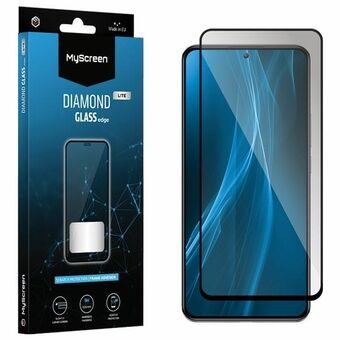 MS Diamond Glass Edge Lite FG Realme 10T 5G musta/musta täysliima