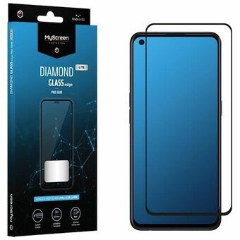 MS Diamond Glass Edge Lite FG Oppo Reno 4G/5G musta/musta Gull-liimalla