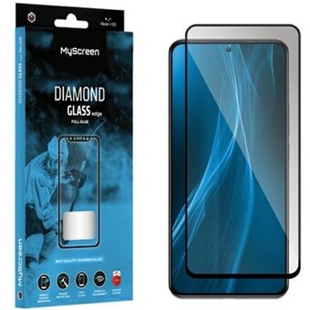 MS Diamond Glass Edge FG Sam S23 FE S711 musta / musta täytemateriaali