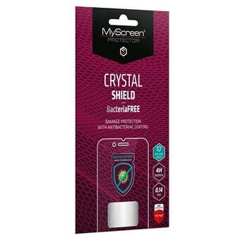 MS CRYSTAL BacteriaFree Redmi Note 13 4G suojakalvo asennuslaitteella