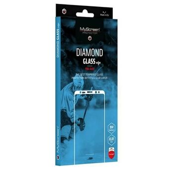 MS Diamond -lasireuna FG Motorola Moto G75 musta/black Täysi liima