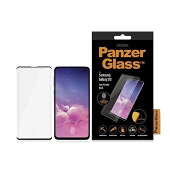 PanzerGlass Curved Super+ Samsung S10 G973 Case Friendly Finger Print - musta