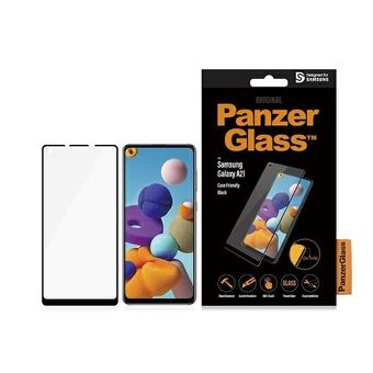 PanzerGlass E2E Tavallinen Samsung A21 A215 -kotelo Friendly musta / musta