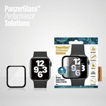 PanzerGlass Curved Apple Watch 4/5/6/SE 40mm - antibakteerinen - musta