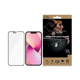 PanzerGlass E2E Microfracture iPhone 13 Mini 5,4 "CamSlider Swarovsky Cover Friendly AntiBacterial musta / musta 2750