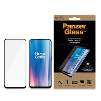 PanzerGlass E2E Super + OnePlus Nord CE 2 Case Friendly musta/musta