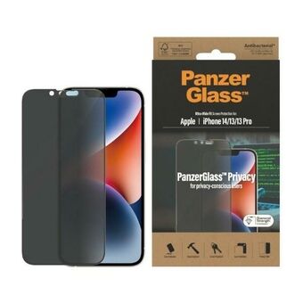 PanzerGlass Ultra-Wide Fit iPhone 14 / 13 Pro / 13 6,1" -yksityisyydensuojakalvo Antibakteerinen P2771