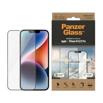 PanzerGlass Ultra-Wide Fit iPhone 14 / 13 Pro / 13 6,1" Näytönsuoja, heijastamaton, antibakteerinen, helppo asennusapuri mukana, 2787.