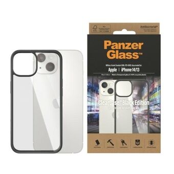 PanzerGlass ClearCase iPhone 14 / 15 / 13 6.1" Antibakteerinen musta 0405