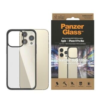 PanzerGlass ClearCase iPhone 14 Pro Max 6,7" antibakteerinen musta / musta 0408