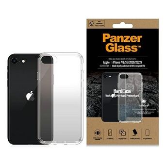 PanzerGlass HardCase iPhone SE 2022 / SE 2020 / 7 / 8 Tangeriini läpinäkyvä 0377, antibakteerinen sotilasluokan