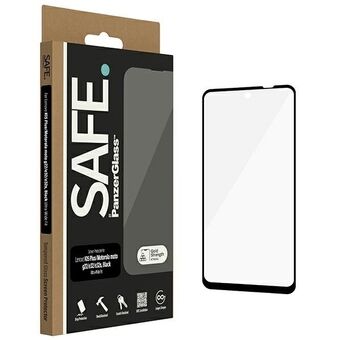 Silikonista valmistettu suoja PanzerGlass Lenovo K15 Plus / Motorola moto g22 / e32 / e32s -mallien näytölle. Suojaa näytön koko alueelta mustana. SAFE95110