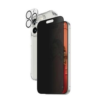 PanzerGlass Privacy Bundle 3in1 iPhone 15 Pro Max 6.7" D3O-suojakuori + näytönsuoja UWF+ Linssi 1137+1175+P2812