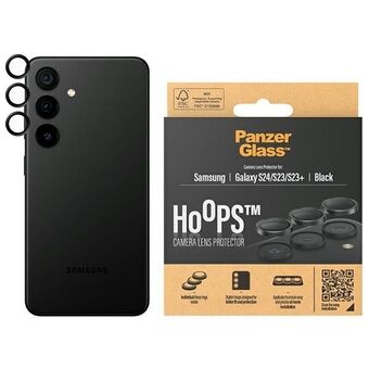 PanzerGlass Hoops Camera Sam S24 / S23 / S23+ musta 1207 kameran linssinsuoja rengas optiikka renkaat