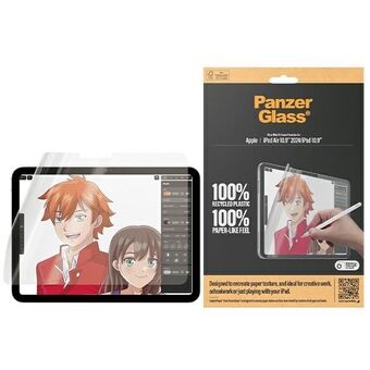 PanzerGlass GraphicPaper iPad Air 2024 10.9" | iPad 10.9" Häikäisemätön, yhteensopiva suojakuoren kanssa, erittäin laajakulmainen, istuu täydellisesti 2834