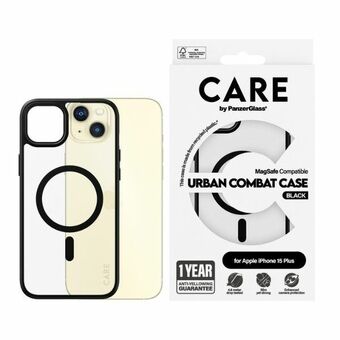 CARE by PanzerGlass Urban Combat Case iPhone 15 Plus 6,7" MagSafe musta/black 1427