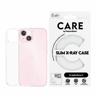 CARE by PanzerGlass Slim X-Ray -kotelo iPhone 15 6,1" läpinäkyvä/transparentti 1433