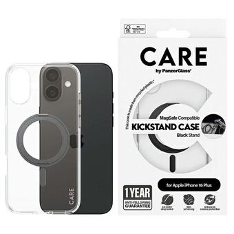 CARE by PanzerGlass Ominaisuus Kickstand Kotelo iPhone 16 Plus 6,7" musta/black MagSafe 1323