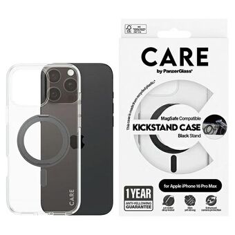 CARE by PanzerGlass Feature Kickstand Case iPhone 16 Pro Max 6,9" musta/black MagSafe 1324