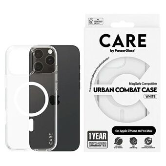 CARE by PanzerGlass Lippulaivakotelo iPhone 16 Pro Max 6,9" valkoinen/white MagSafe 1340