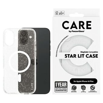 CARE by PanzerGlass Lippulaiva Tähtivalaisin Kotelo iPhone 16 Plus 6,7" valkoinen MagSafe 1343