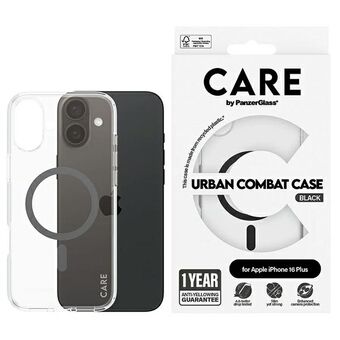 CARE by PanzerGlass Flagship Case iPhone 16 Plus 6,7" musta/black MagSafe 1347