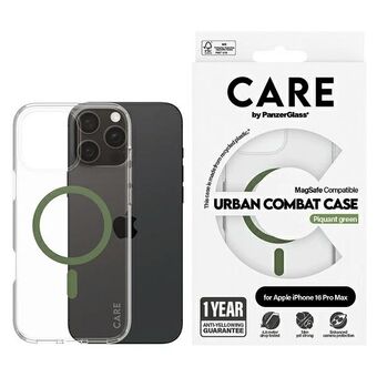 CARE by PanzerGlass Lippulaivatiili iPhone 16 Pro Max 6,9" vihreä/green MagSafe 1372