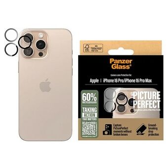 PanzerGlass PicturePerfect Linssinsuoja iPhone 16 Pro 6.3" / 16 Pro Max 6.9" 1280