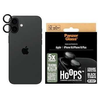 PanzerGlass Hoops Ceramic Linssinsuoja iPhone 16 6.1" / 16 Plus 6.7" 1281