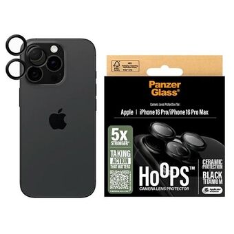 PanzerGlass Hoops Ceramic Lens Protector iPhone 16 Pro, 6.3" / 16 Pro Max, 6.9" 1282