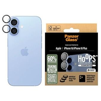 PanzerGlass Hoops Läpinäkyvä Linssinsuoja iPhone 16 6.1" / 16 Plus 6.7" 1285