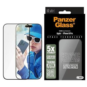 PanzerGlass Keraaminen Näytönsuoja iPhone 16 Pro 6,3" Ultra-Wide Fit 2854