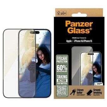 PanzerGlass EyeCare Näytönsuoja iPhone 16 / 15  6.1" Ultra-Wide Fit 2865