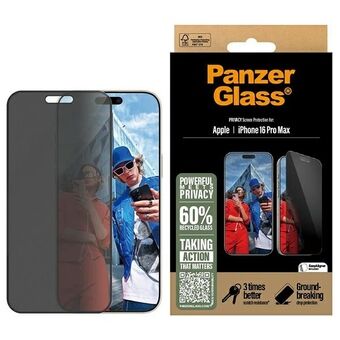 PanzerGlass Yksityisyyssuojakalvo iPhone 16 Pro Max 6.9" Ultra-Wide Fit P2864