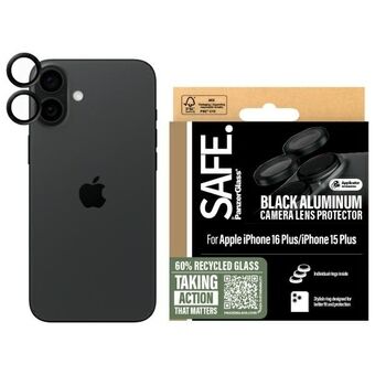 SAFE by PanzerGlass iPhone 16 6.1" / 16 Plus 6.7" Linssinsuoja musta/black SAFE95890