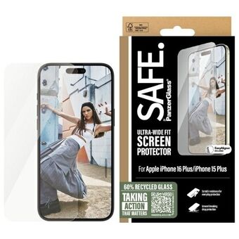 SAFE by PanzerGlass iPhone 16 Plus 6.7" Näytönsuoja Ultra-Wide Fit SAFE95877