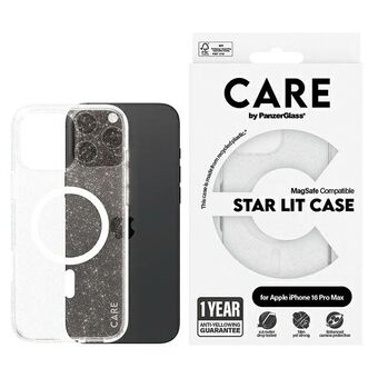 CARE by PanzerGlass Flagship Star Lit Kotelo iPhone 16 Pro Max 6,9" valkoinen/white MagSafe 1344