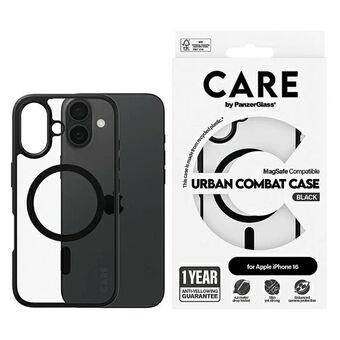 CARE by PanzerGlass Flagship Urban Case iPhone 16 6,1" musta/black MagSafe 1357