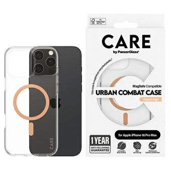 CARE by PanzerGlass Lippulaivakuori iPhone 16 Pro Max 6,9" persikka/peachy MagSafe 1376