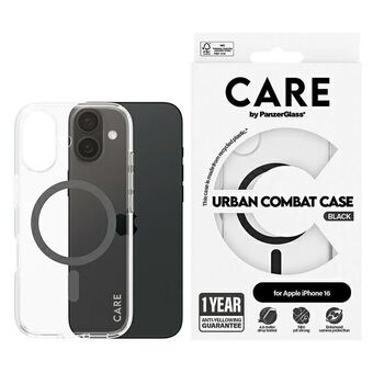 CARE by PanzerGlass Flagship Kotelo iPhone 16 6.1" musta/black MagSafe 1345