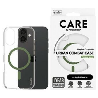 CARE by PanzerGlass Lippulaivakuori iPhone 16 6,1" vihreä/green MagSafe 1369