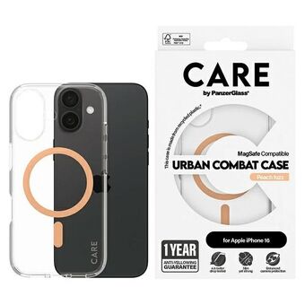 CARE by PanzerGlass Lippulaivakuori iPhone 16 6.1" persikka MagSafe 1373