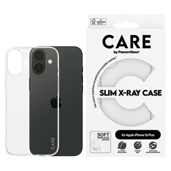 CARE by PanzerGlass X-Ray Soft Basic Case iPhone 16 Plus 6.7" läpinäkyvä 1443