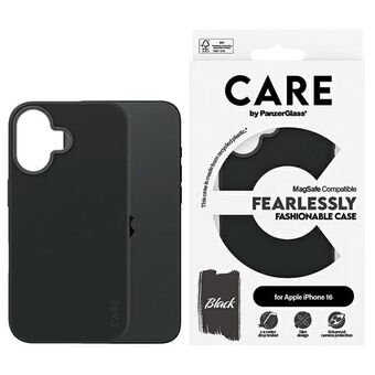 CARE by PanzerGlass Muotikotelo iPhone 16 6.1" musta/black MagSafe 1377