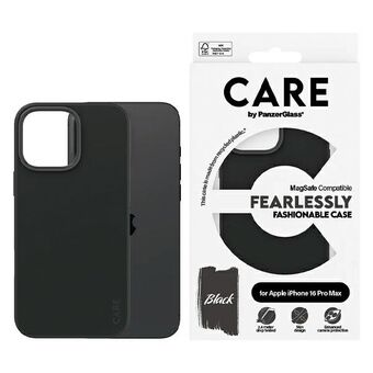 CARE by PanzerGlass Muotikotelo iPhone 16 Pro Max 6.9" musta/black MagSafe 1380