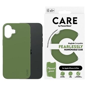 CARE by PanzerGlass Muotikotelo iPhone 16 Plus 6.7" vihreä/green MagSafe 1387