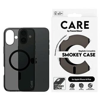 CARE by PanzerGlass Lippulaiva Kotelo iPhone 16 Plus 6.7" savuinen/smokey MagSafe 1351