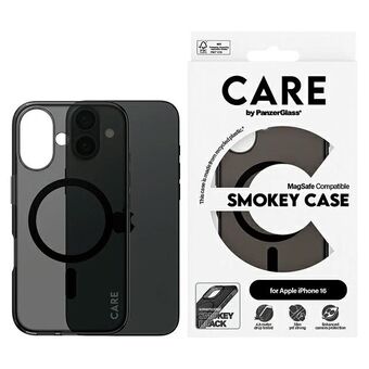 CARE by PanzerGlass Lippulaivakuori iPhone 16 6.1" utuisen harmaa/savuinen MagSafe 1349